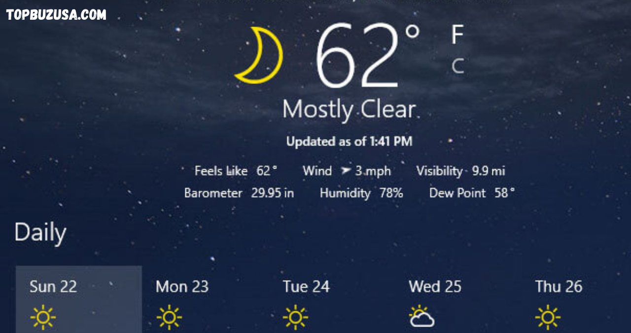 msn weather
