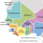west africa map