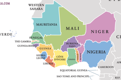 west africa map